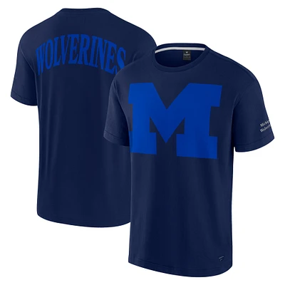 T-shirt emblématique des Wolverines du Michigan pour hommes Fanatics bleu marine