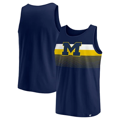 Men's Fanatics Navy Michigan Wolverines Wild Game Tank Top