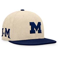 Casquette snapback de receveur Michigan Wolverines Fanatics pour hommes