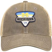 Men's Gray Michigan Wolverines Legacy Point Old Favorite Trucker Snapback Hat