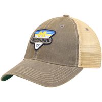 Men's Gray Michigan Wolverines Legacy Point Old Favorite Trucker Snapback Hat