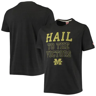 Michigan Wolverines Homage Local Tri-Blend T-Shirt - Heathered Charcoal