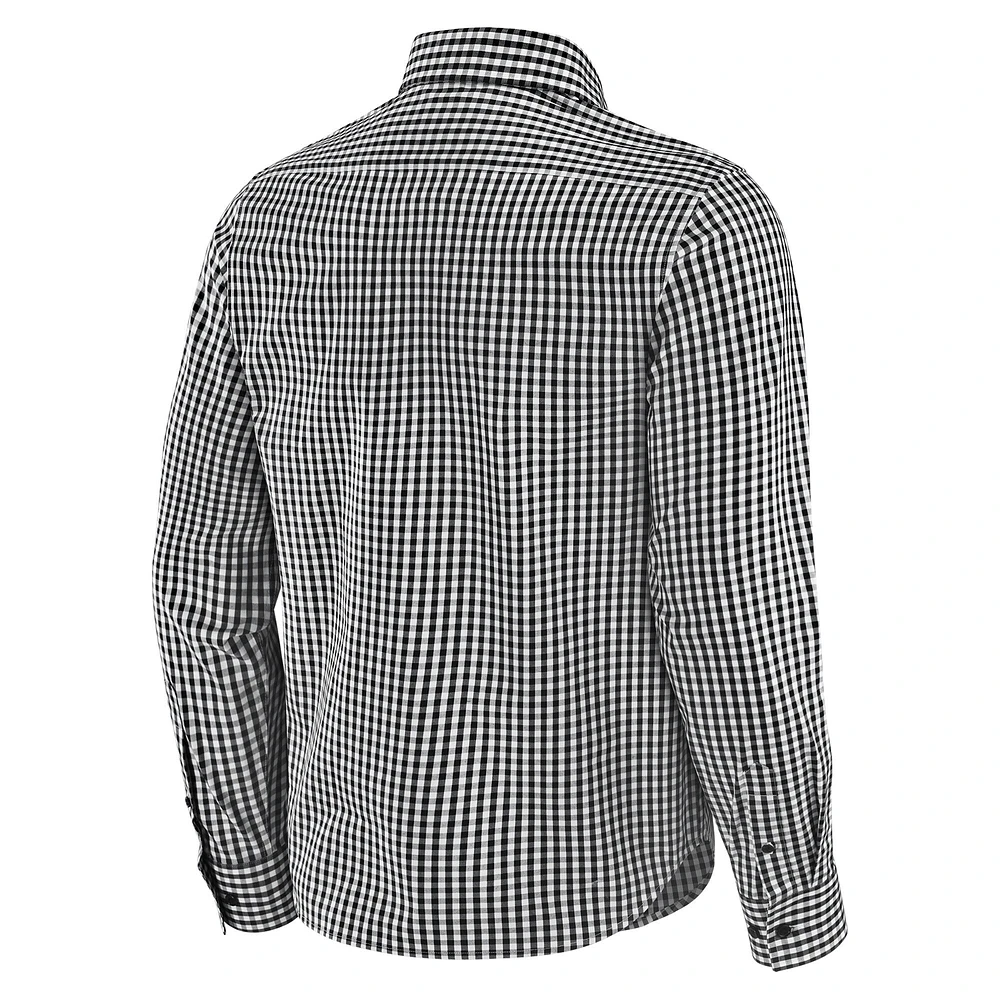 Men's J. Palmer Black Michigan Wolverines Dual Threat Long Sleeve Button-Up Shirt