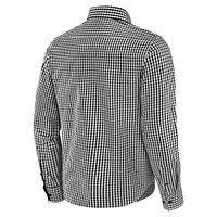 Men's J. Palmer Black Michigan Wolverines Dual Threat Long Sleeve Button-Up Shirt
