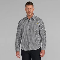 Chemise boutonnée à manches longues Dual Threat Michigan Wolverines pour homme de J. Palmer, noire