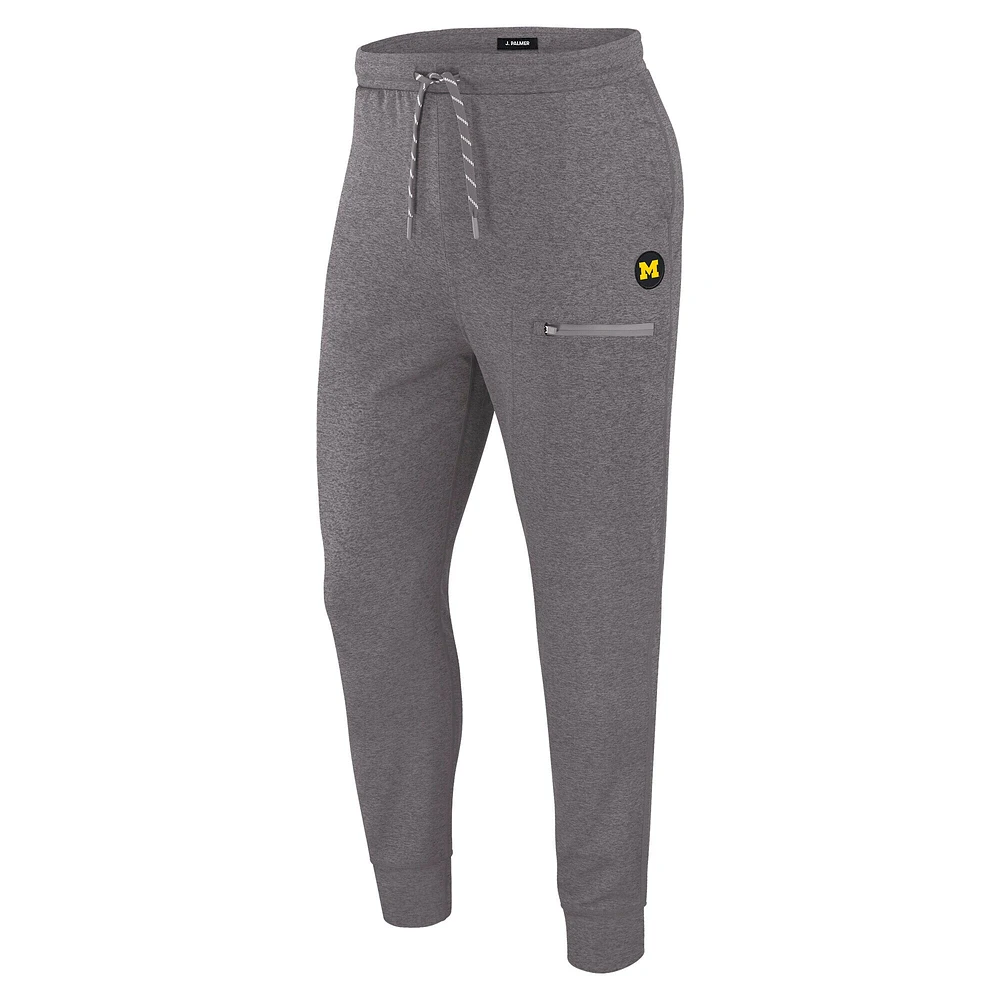 Pantalon de jogging pour homme J. Palmer Graphite Michigan Wolverines Home Game