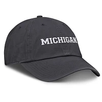 Men's Jordan Brand Anthracite Michigan Wolverines Club Adjustable Hat