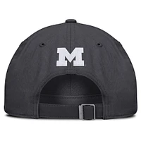 Men's Jordan Brand Anthracite Michigan Wolverines Club Adjustable Hat