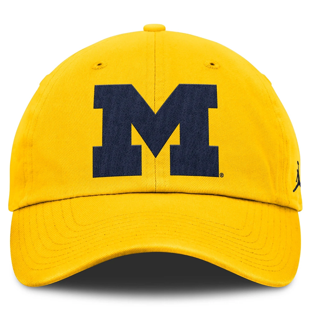 Casquette ajustable Jordan Brand Gold Michigan Wolverines Primetime Club pour homme