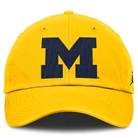Casquette ajustable Jordan Brand Gold Michigan Wolverines Primetime Club pour homme