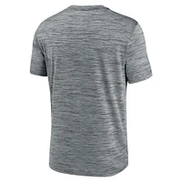 T-shirt Jordan Brand pour homme, gris chiné, Michigan Wolverines Campus Slant Velocity Performance