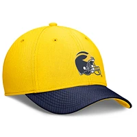 Casquette Jordan Brand pour homme, couleur maïs/bleu marine, Michigan Wolverines Rise Flex