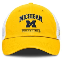 Casquette ajustable Jordan Brand pour homme, couleur maïs/blanc, Michigan Wolverines Club