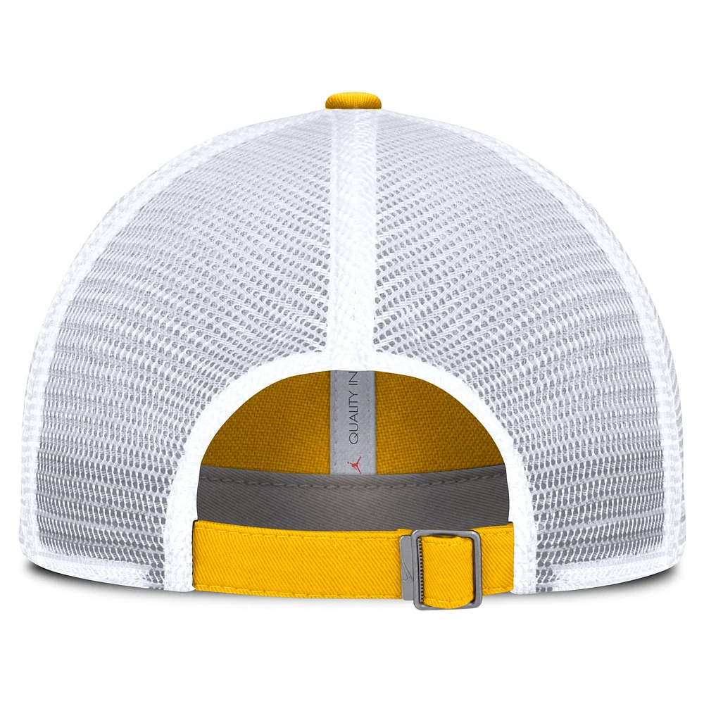 Casquette ajustable Jordan Brand pour homme, couleur maïs/blanc, Michigan Wolverines Club