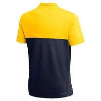 Men's Jordan Brand Maize Michigan Wolverines 2022 Coaches Performance Polo