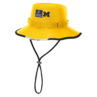 Men's Jordan Brand Maize Michigan Wolverines Apex Swoosh Boonie Hat