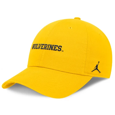 Casquette ajustable Jordan Brand Maize Michigan Wolverines Club Tri-Glide pour homme