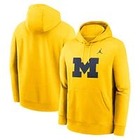 Sweat à capuche en polaire Jordan Brand Maize Michigan Wolverines Primetime Club pour homme