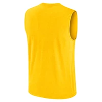 Men's Jordan Brand Maize Michigan Wolverines Primetime Tricode Legend Performance Tank Top