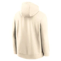 Men's Jordan Brand Natural Michigan Wolverines Arch Logo Pullover Hoodie