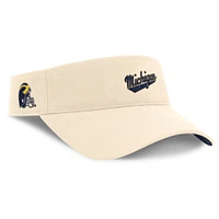 Men's Jordan Brand Natural Michigan Wolverines Primetime Ace Adjustable Visor
