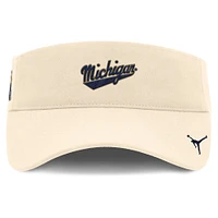 Men's Jordan Brand Natural Michigan Wolverines Primetime Ace Adjustable Visor