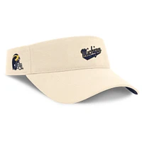 Men's Jordan Brand Natural Michigan Wolverines Primetime Ace Adjustable Visor