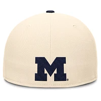Casquette ajustée Jordan Brand Natural Michigan Wolverines Primetime True Performance pour homme