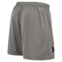 Short de joueur Jordan Brand bleu marine/gris chiné Michigan Wolverines pour homme