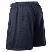 Men's Jordan Brand Navy/Maize Michigan Wolverines 2025 Sideline Reversible Performance Shorts