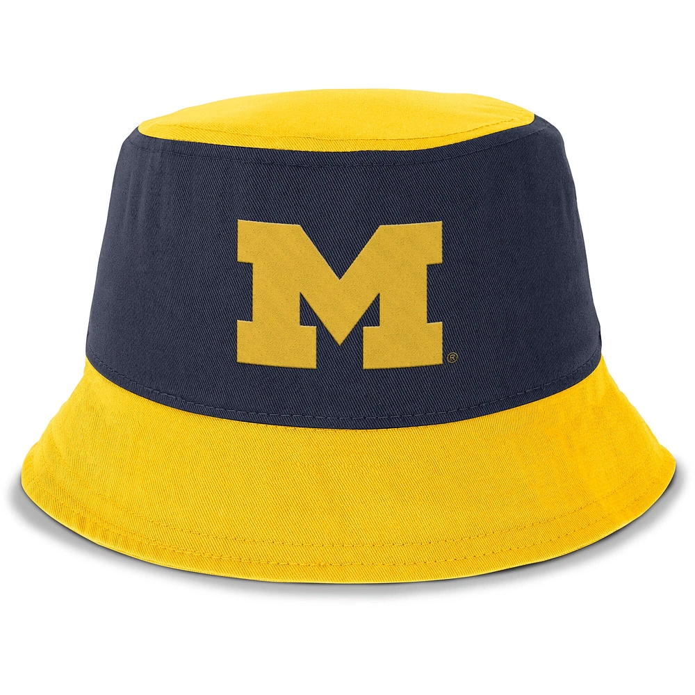 Men's Jordan Brand Navy/Maize Michigan Wolverines Apex Bucket Hat