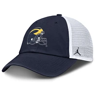 Casquette ajustable Jordan Brand bleu marine/blanc pour homme, Michigan Wolverines Club