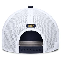 Men's Jordan Brand Navy/White Michigan Wolverines Rise Trucker Adjustable Hat