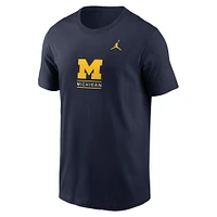 Men's Jordan Brand Navy Michigan Wolverines 2-Hit T-Shirt