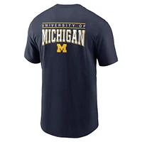 Men's Jordan Brand Navy Michigan Wolverines 2-Hit T-Shirt