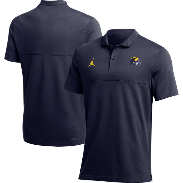 Polo de performance Jordan Brand pour hommes, Michigan Wolverines 2022 Coaches, bleu marine