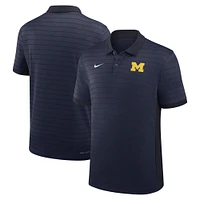 Men's Jordan Brand Navy Michigan Wolverines 2025 Early Season Coaches Sideline Victory Stripe Performance Polo