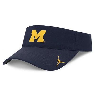Visière ajustable Jordan Brand bleu marine Michigan Wolverines Ace Performance pour homme