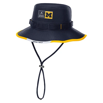 Men's Jordan Brand Navy Michigan Wolverines Apex Swoosh Boonie Hat