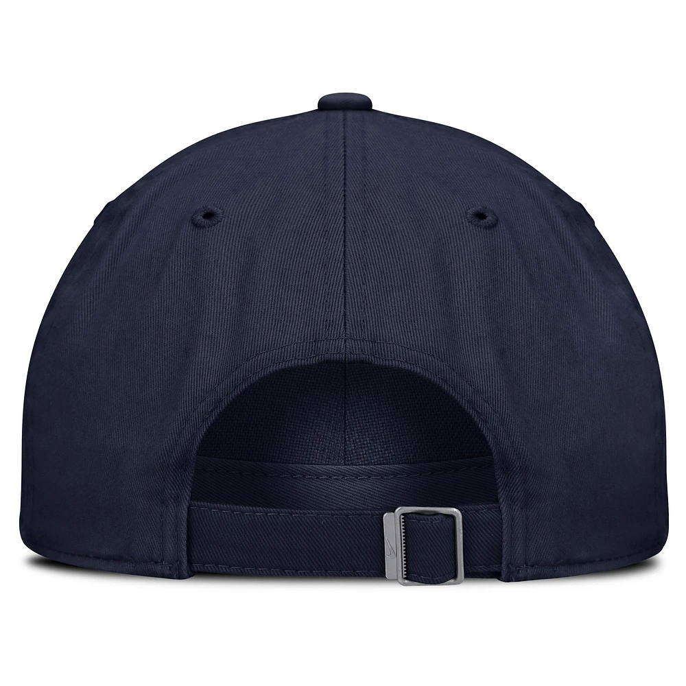 Casquette ajustable Jordan Brand bleu marine Michigan Wolverines Club pour homme