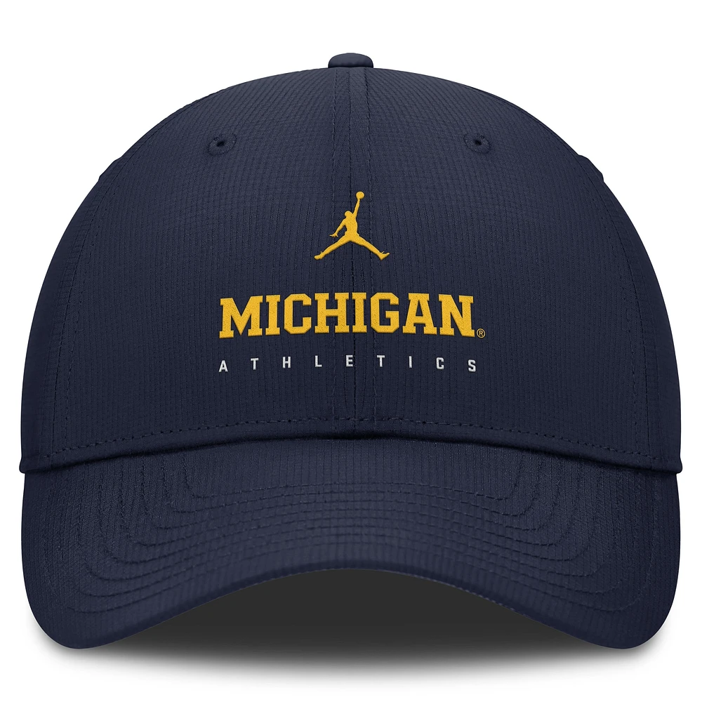 Men's Jordan Brand Navy Michigan Wolverines Club Performance Adjustable Hat