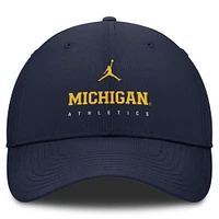Men's Jordan Brand Navy Michigan Wolverines Club Performance Adjustable Hat