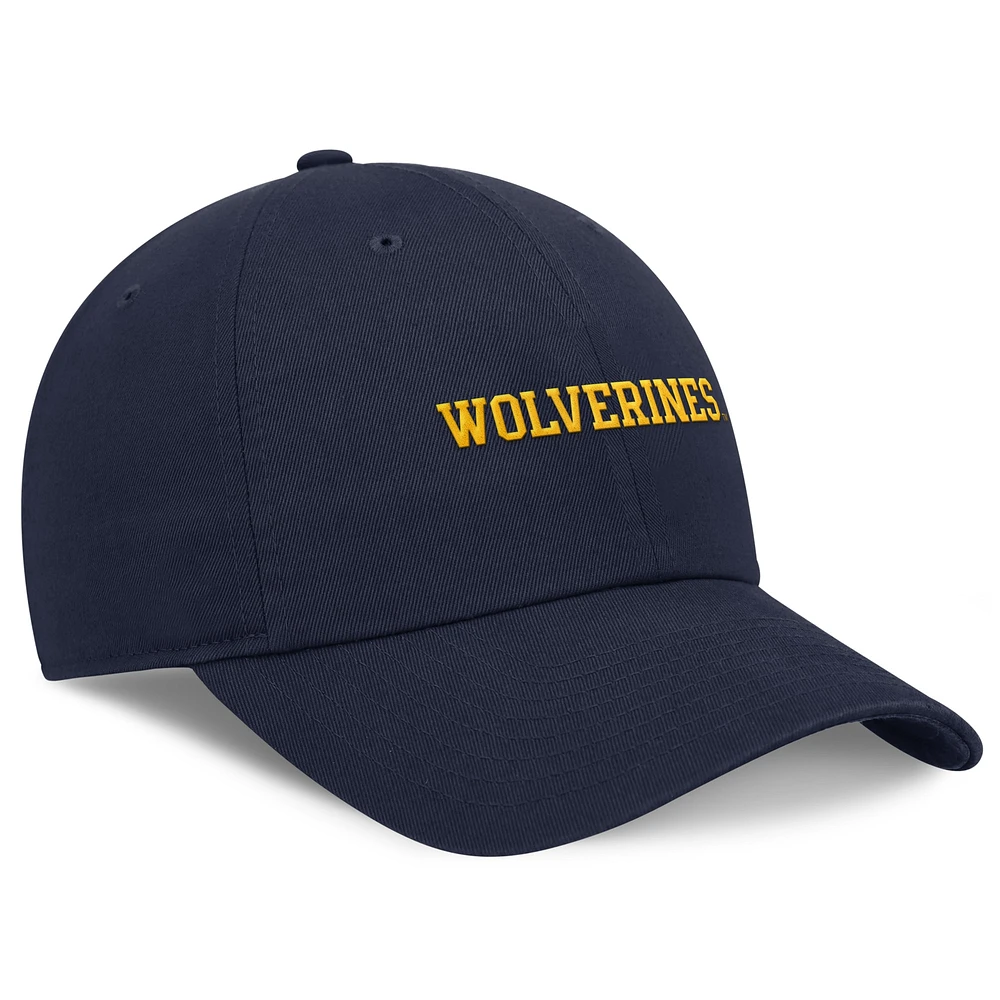 Men's Jordan Brand Navy Michigan Wolverines Club Tri-Glide Adjustable Hat