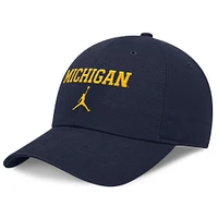 Men's Jordan Brand Navy Michigan Wolverines Club Tri-Glide Adjustable Hat