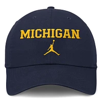 Men's Jordan Brand Navy Michigan Wolverines Club Tri-Glide Adjustable Hat