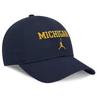 Men's Jordan Brand Navy Michigan Wolverines Club Tri-Glide Adjustable Hat