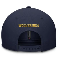 Casquette ajustable Jordan Brand bleu marine Michigan Wolverines Dry-FIT Pro pour homme