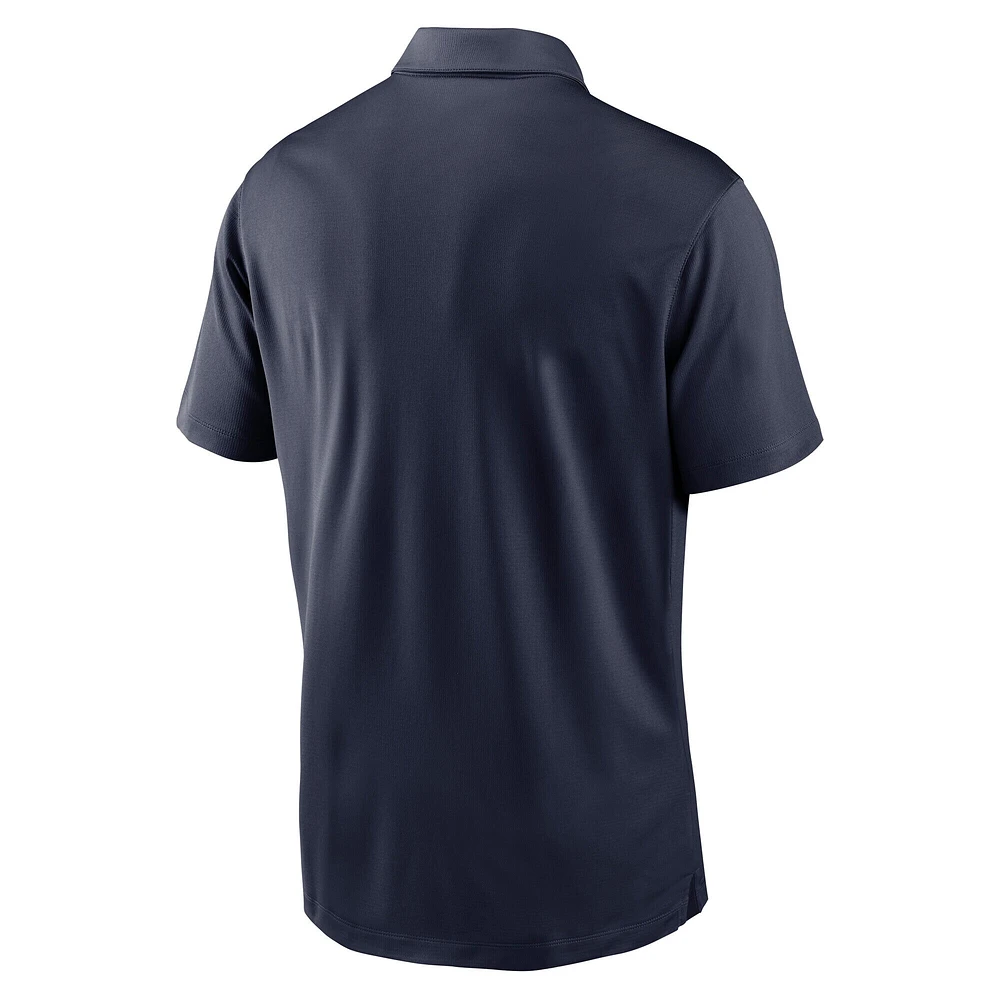 Polo Jordan Brand bleu marine Michigan Wolverines Franchise Performance pour homme