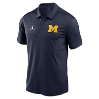 Polo Jordan Brand bleu marine Michigan Wolverines Primetime Franchise Performance pour homme