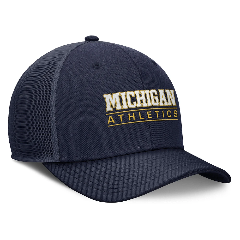 Casquette ajustable Jordan Brand bleu marine Michigan Wolverines Rise pour homme